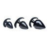 Master Series Lot de 3 plugs Spades Noir